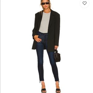 MOTHER The Looker Two Step Ankle Fray in Holding Hands